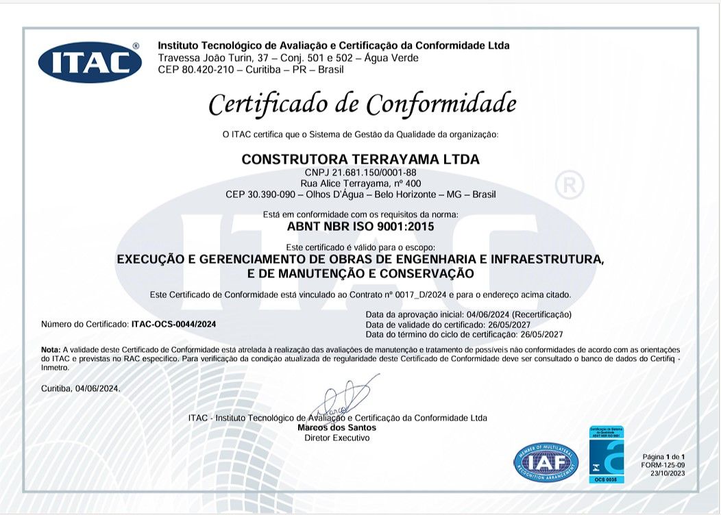 Certificado de Conformidade